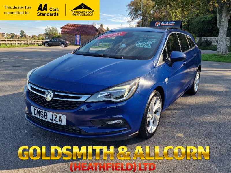 2019 Vauxhall Astra 1.4i Turbo GPF SRi Sports Tourer 5dr Petrol Auto Euro 6 s/s 150 psAUTOMATICLOW MILEAGESERVICE HISTORYPARKING SENSORS