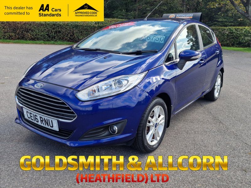 2016 Ford Fiesta 1.25 Zetec Hatchback 5dr Petrol Manual Euro 6 82 psLOW MILEAGESERVICE HISTORY2 KEYSAIR CON